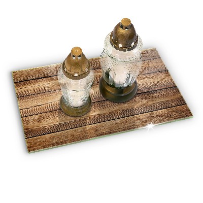 Grafkaars onderzetter rectangular Houtstructuur planken