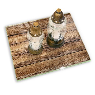 Grafkaars onderzetter rectangular Houtstructuur planken