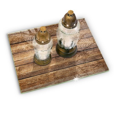 Grafkaars onderzetter rectangular Houtstructuur planken