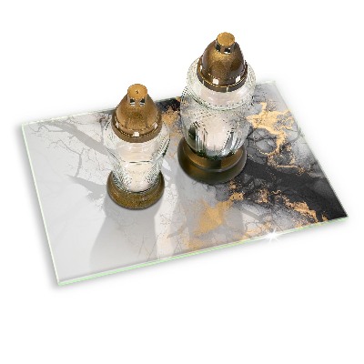 Grafkaars onderzetter rectangular Abstractie met goud