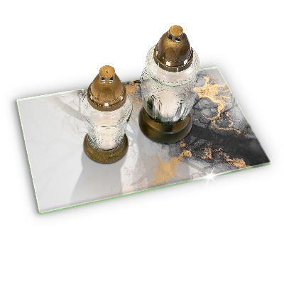 Grafkaars onderzetter rectangular Abstractie met goud