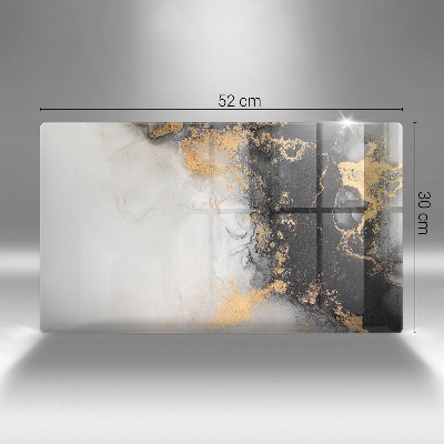 Grafkaars onderzetter rectangular Abstractie met goud