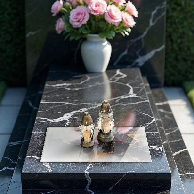 Grafkaars onderzetter rectangular Abstractie met goud