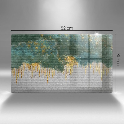 Grafkaars onderzetter rectangular Abstractie met goud