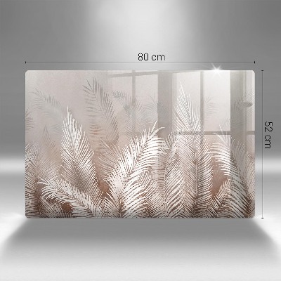 Grafkaars onderzetter rectangular Boho bladvegetatie