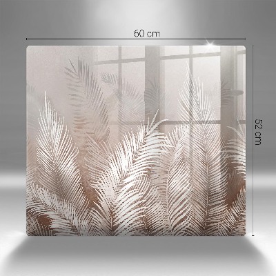 Grafkaars onderzetter rectangular Boho bladvegetatie