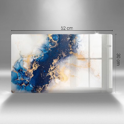 Grafkaars onderzetter rectangular Abstractie met blauw