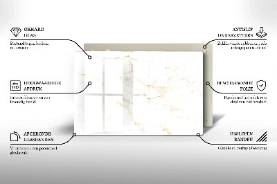 Grafkaars onderzetter rectangular Elegante marmeren steen