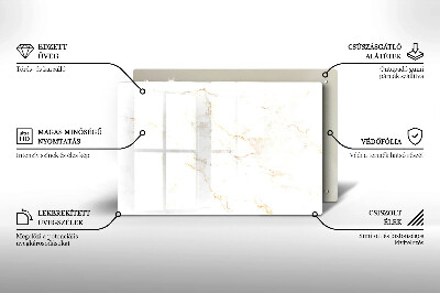 Grafkaars onderzetter rectangular Elegante marmeren steen