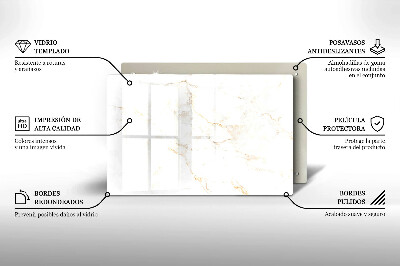 Grafkaars onderzetter rectangular Elegante marmeren steen