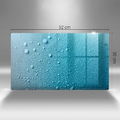 Grafkaars onderzetter rectangular Druppels water