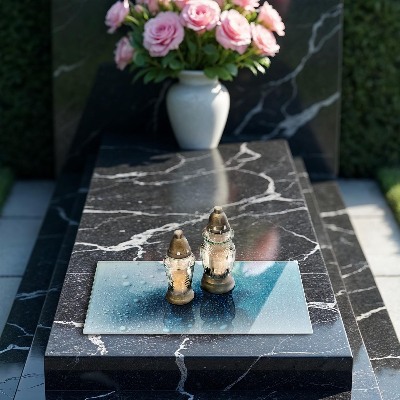 Grafkaars onderzetter rectangular Druppels water