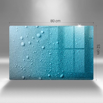 Grafkaars onderzetter rectangular Druppels water