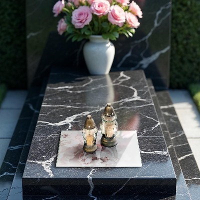 Grafkaars onderzetter rectangular Pastel pioenrozen