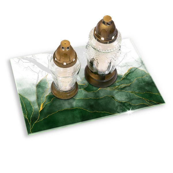 Grafkaars onderzetter rectangular Abstracte natuur