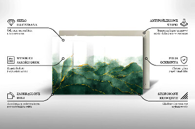 Grafkaars onderzetter rectangular Abstracte natuur