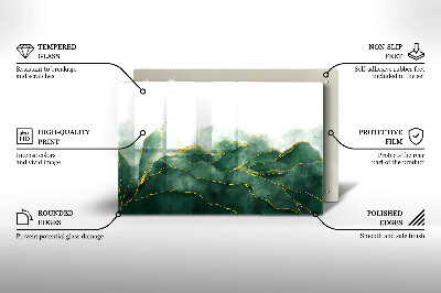 Grafkaars onderzetter rectangular Abstracte natuur