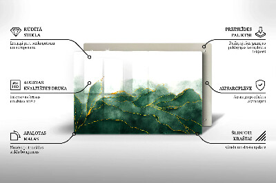 Grafkaars onderzetter rectangular Abstracte natuur