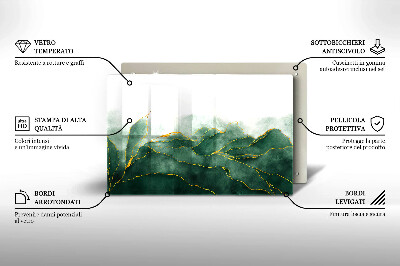 Grafkaars onderzetter rectangular Abstracte natuur