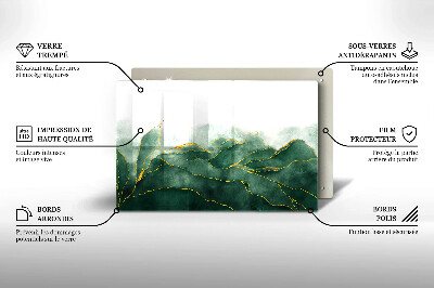 Grafkaars onderzetter rectangular Abstracte natuur
