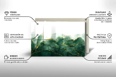 Grafkaars onderzetter rectangular Abstracte natuur