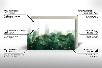 Grafkaars onderzetter rectangular Abstracte natuur