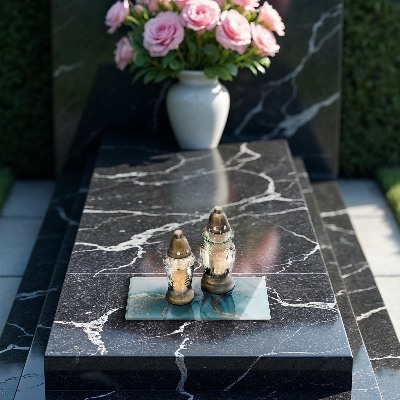 Grafkaars onderzetter rectangular Abstracte steen