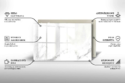 Grafkaars onderzetter rectangular Modern marmer