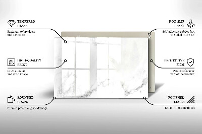 Grafkaars onderzetter rectangular Modern marmer