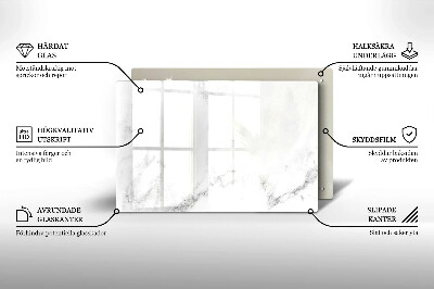 Grafkaars onderzetter rectangular Modern marmer