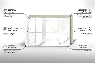 Grafkaars onderzetter rectangular Modern marmer