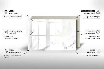 Grafkaars onderzetter rectangular Modern marmer