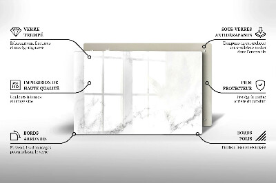 Grafkaars onderzetter rectangular Modern marmer