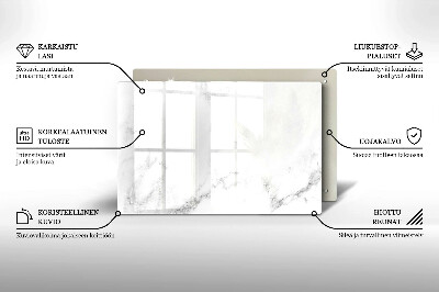 Grafkaars onderzetter rectangular Modern marmer