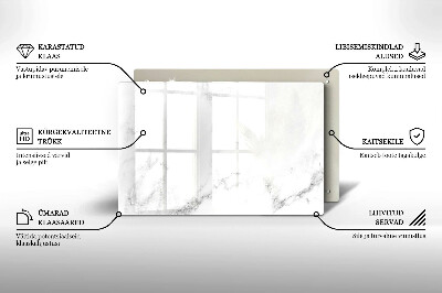 Grafkaars onderzetter rectangular Modern marmer