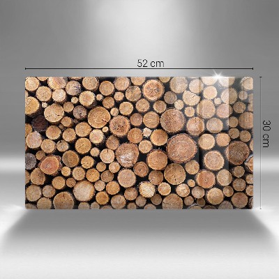 Grafkaars onderzetter rectangular Boomstammen