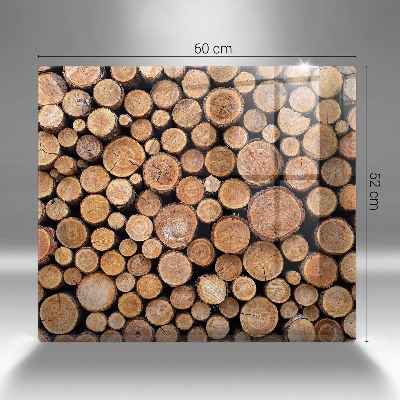 Grafkaars onderzetter rectangular Boomstammen