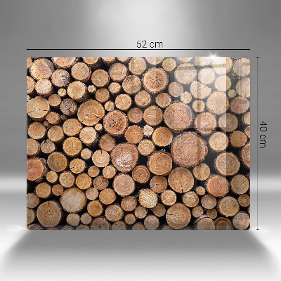 Grafkaars onderzetter rectangular Boomstammen