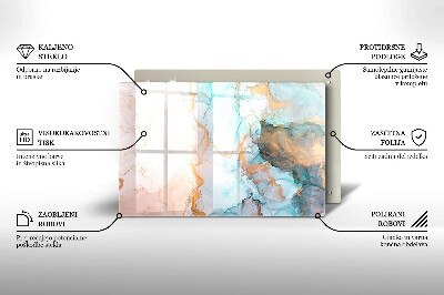 Grafkaars onderzetter rectangular Abstract marmer