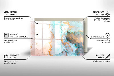 Grafkaars onderzetter rectangular Abstract marmer