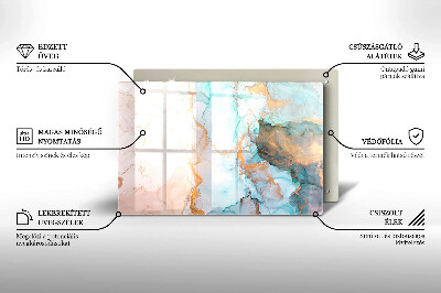 Grafkaars onderzetter rectangular Abstract marmer