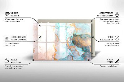 Grafkaars onderzetter rectangular Abstract marmer