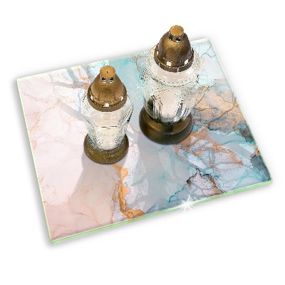 Grafkaars onderzetter rectangular Abstract marmer