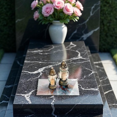 Grafkaars onderzetter rectangular Abstract marmer