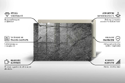 Grafkaars onderzetter rectangular Steentextuur