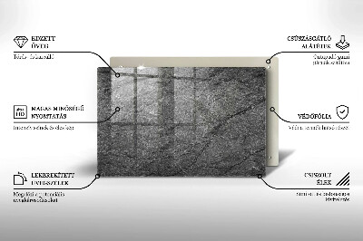 Grafkaars onderzetter rectangular Steentextuur