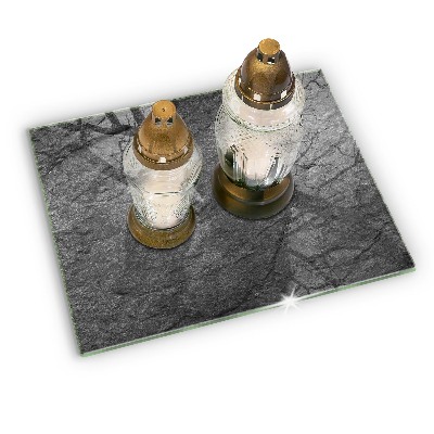 Grafkaars onderzetter rectangular Steentextuur