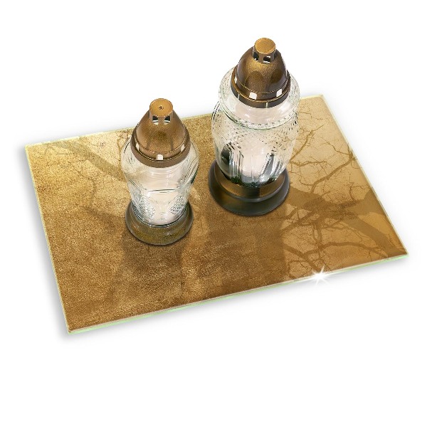 Grafkaars onderzetter rectangular Gouden textuurachtergrond