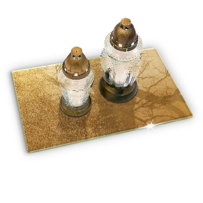 Grafkaars onderzetter rectangular Gouden textuurachtergrond