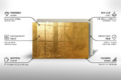 Grafkaars onderzetter rectangular Gouden textuurachtergrond